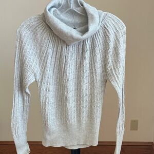 The Limited Light Gray Cowl Neck Sweater